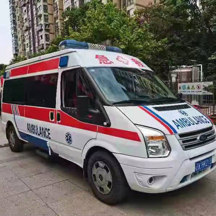 昌图长途救护车护送病人返乡